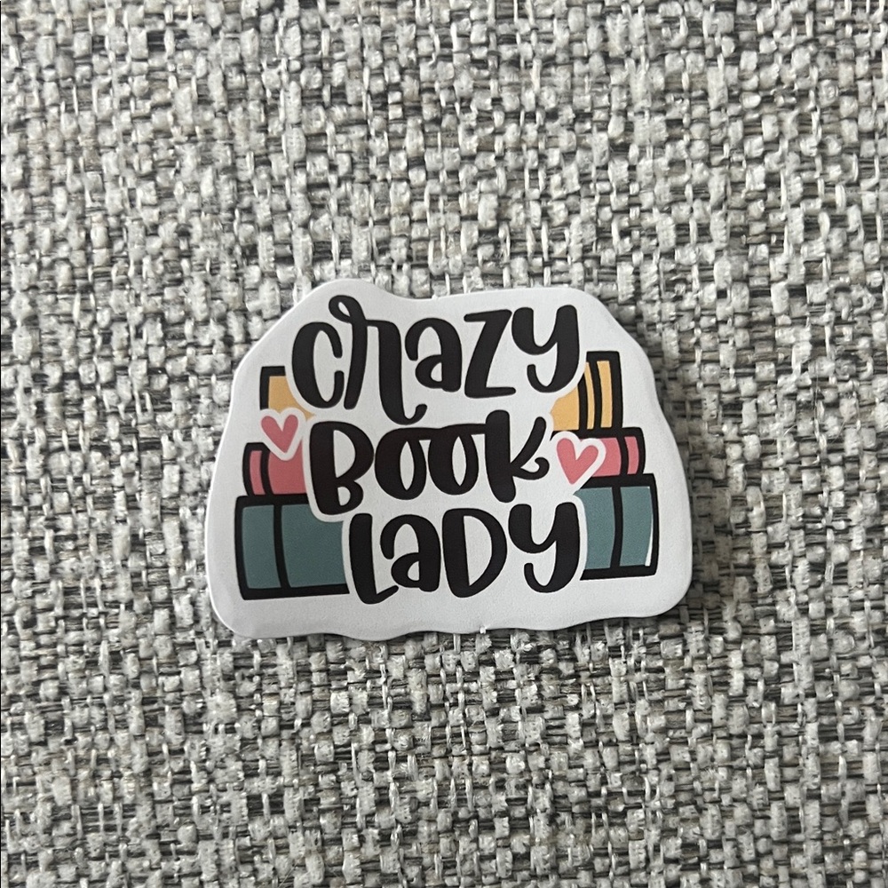 4/$10 ‘Crazy Book Lady’ Sticker